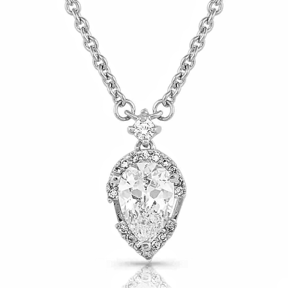 Montana Silversmiths Poised Perfection Cubic Zirconia Necklace New! - Picture 1 of 7